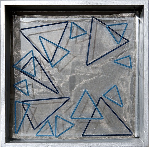 Jeanne Heifetz, “Blue Rondo a la Cyrk” from the geometry of hope series