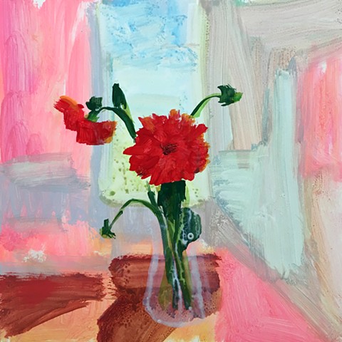 Melanie Parke, “Scarlet Dahlia”, courtesy of the Artist and Kenise Barnes Fine Art