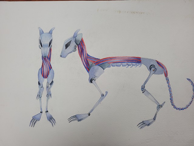 Illustration of Robot Dog