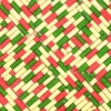 Untitled (Rolled, pink, green, and white stripes).