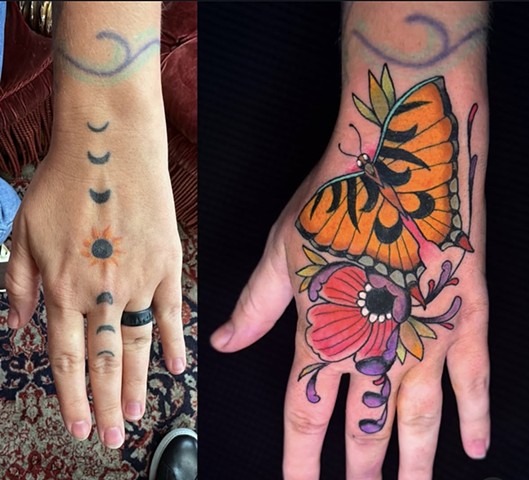 Butterfly over Moons