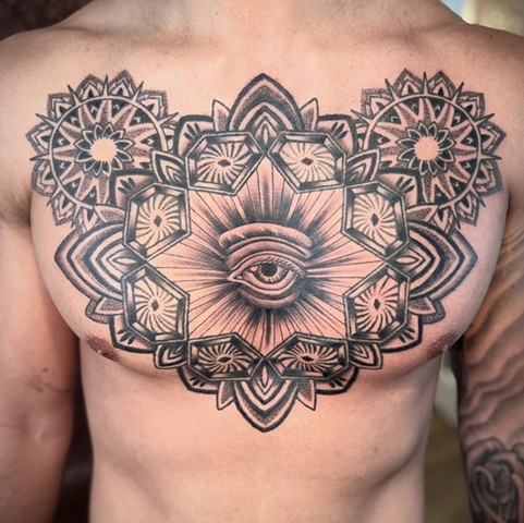 Geometric Chest piece