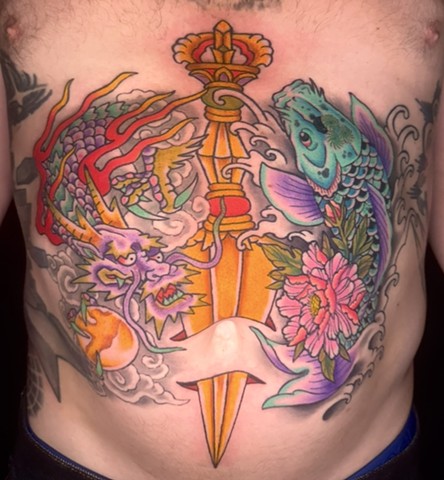 Dragon Koi Dagger
