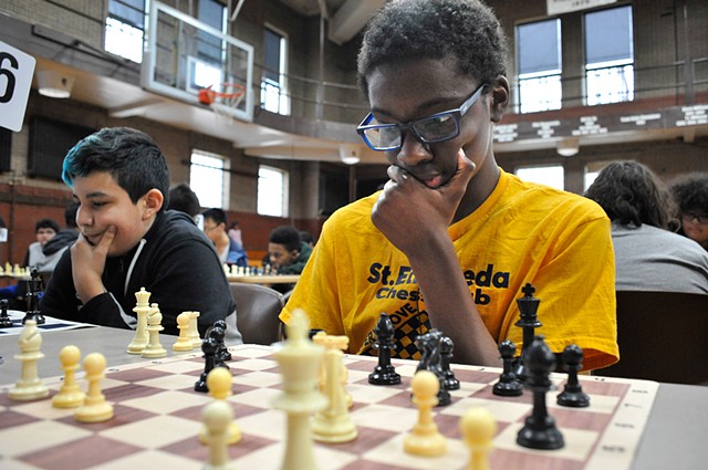 Chess tournament at Mt Carmel H.S. held by Chicago Chess Foundation