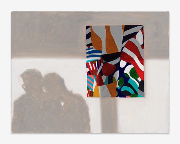 Gwendolyn Zabicki, Gwen Zabicki, painter, artist, Chicago, paintings, two shadows, two curators, Shadows on a Shunsuke Imai Painting