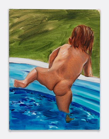 Gwendolyn Zabicki naked baby pool painting