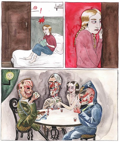 Otto Dix homage page from upcoming graphic novel Victory Parade