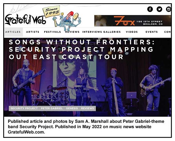 Online SAM Music News Feature with Photos, May 2022