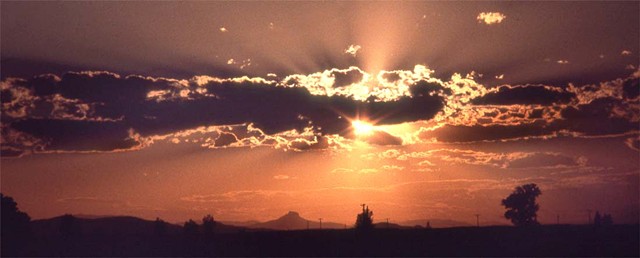 Wyoming Sunset - 1980, near Cody WY