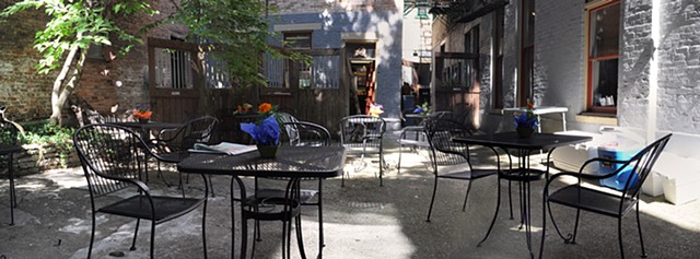 Courtyard at Iris Book Cafe - 2012, Cincinnati OH