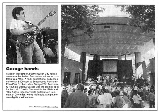 Ludlow Garage 25th Anniversary Reunion concert coverage - 1994, Cincinnati Post