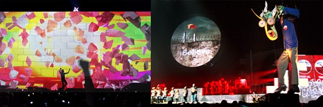 Roger Waters diptych - October 2010, "The Wall" Tour, Schottenstein Center, Columbus OH