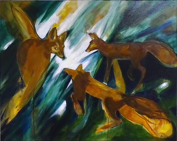 Foxes up to Something