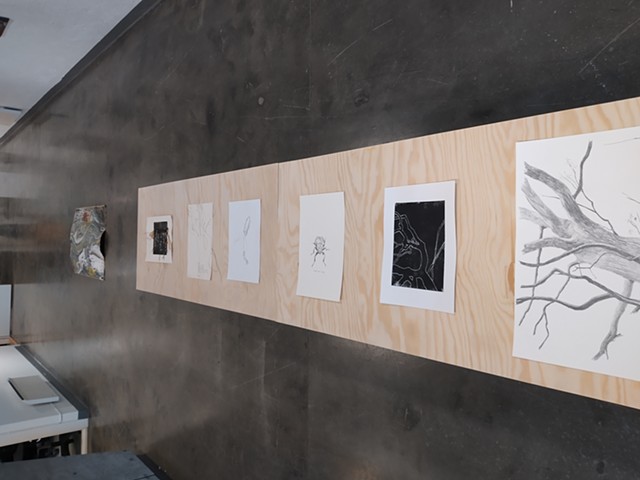 Prosjektet som del av utstilling ved Kragerø kunstskole 2021