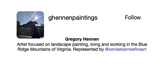 Gregory Hennen Paintings Instagram Link