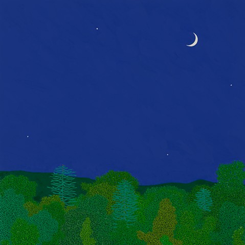 Crescent Moon Late May Wyatt Mt
