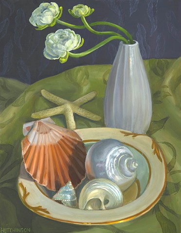 Ranunculus and Shells