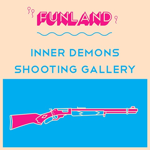 Funland innner demons shooting gallery