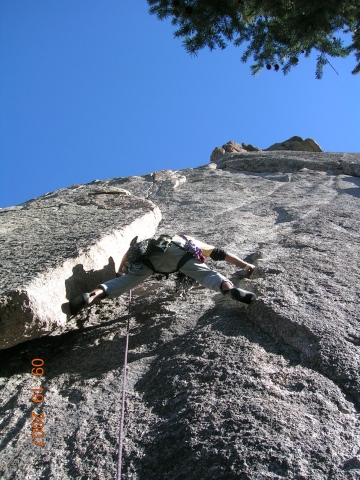 Pear Buttress, 1st pitch