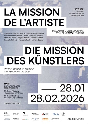 exposition collective : 28.1-28.2.2026 à Fribourg / 5.6.-30.9.2026 à Carcassone / 2.4-2.5.2027 à Catania 