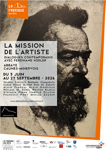 exposition collective : 28.1-28.2.2026 à Fribourg / 5.6.-30.9.2026 à Carcassone / 2.4-2.5.2027 à Catania 