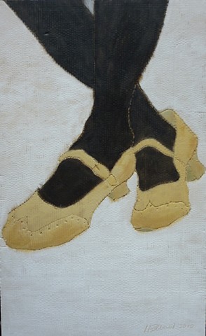 autoportrait aux souliers jaunes
