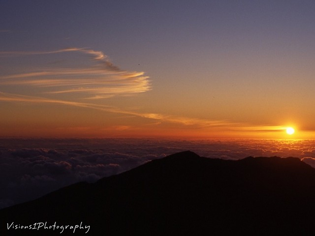 Sunrise Haleakala National Park Maui Hi.