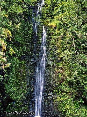Tropical Waterfall Maui Hi.
