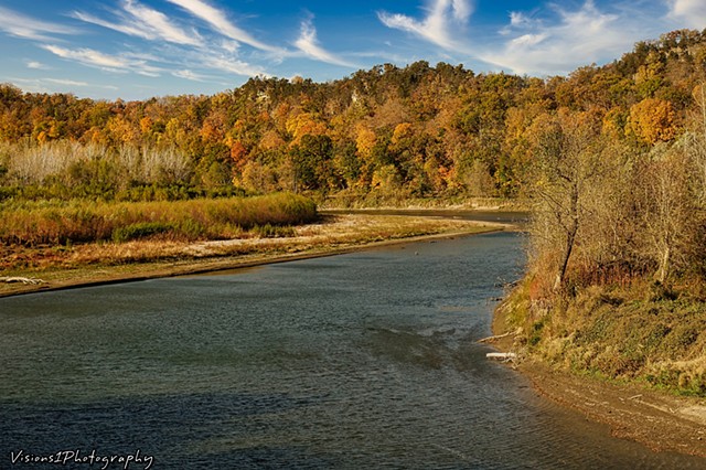 Mississippi River with Fall Trees (5)