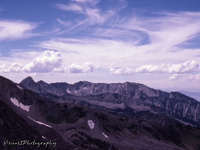 Mountain Peaks in Summer - Snowbird Utah