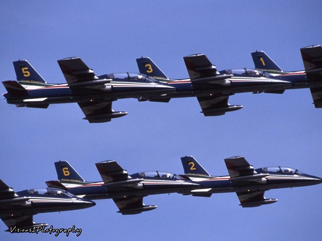 Blue Angels in Flight at Old Glenview Naval Air Base Glenview, Il.