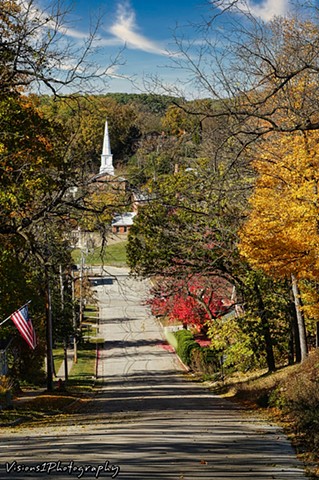 Looking down Hilly Street In Galena (2)