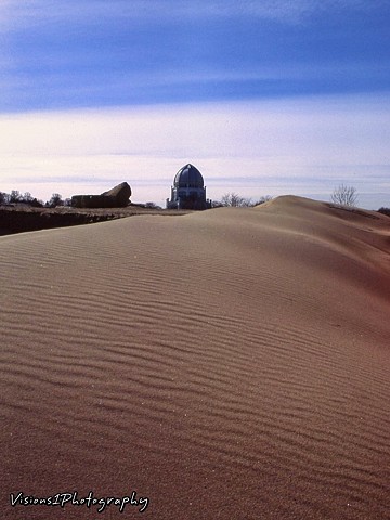Wind Blown Sand Dune with Bahi Temple Wilmette Il.