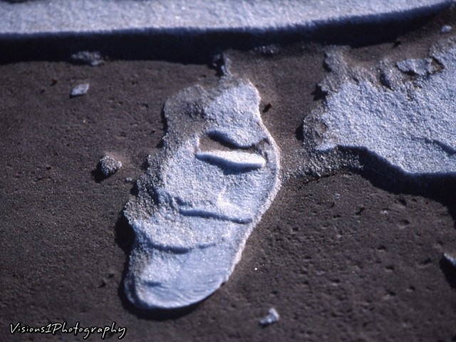 Footprint Frozen in Time
