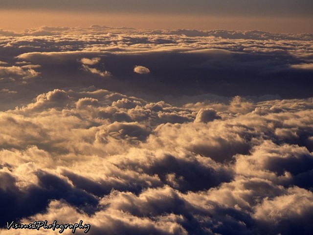 Clouds at Sunset Haleakala National Park Hi.