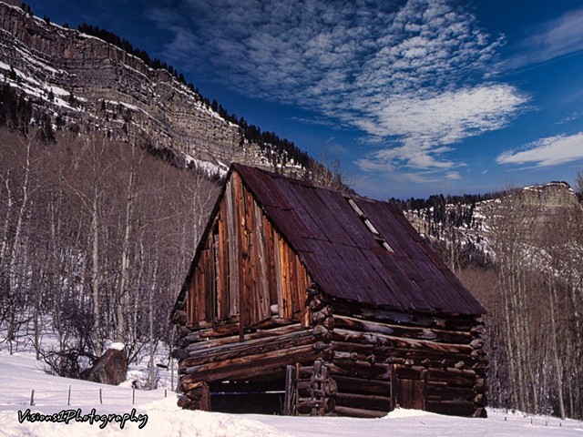 Old Barn in Mountains Near Ouray Co.