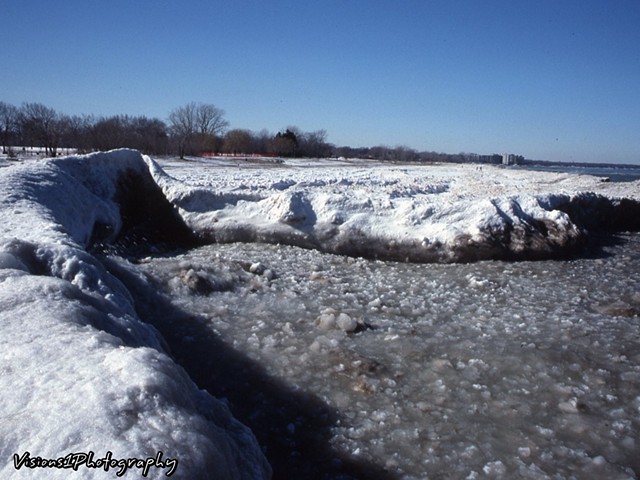 Ice Formations Lake Michigan Shoreline