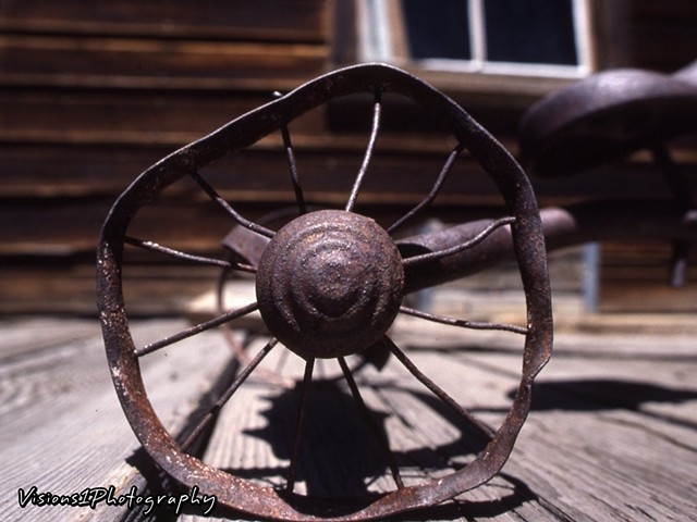 Bodie Ghost Town - Old Tricycle Wheel Ca.