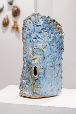 Pebble of the Day #11, stoneware clay, glazes, gas fired $395 AUD