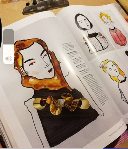 Six page illustration commission from SALife August issue 