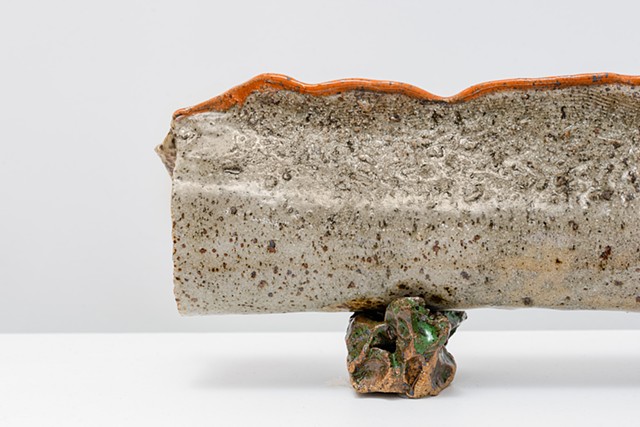 Pebble of the Day #9b (detail), stoneware clay, glazes, gas fired SOLD