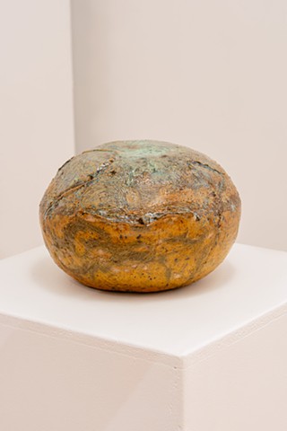 Pebble of the Day #5, stoneware clay, glazes, gas fired,$375