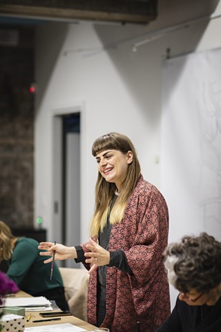 'Storytelling through Illustration' workshop series at MINORWORKS commissioned by Guildhouse 2021 photo by Rosina Possingham