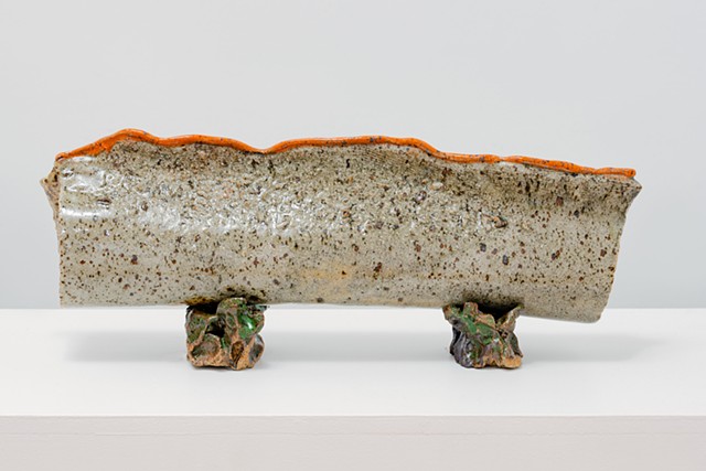 Pebble of the Day #9b, stoneware clay, glazes, gas fired SOLD