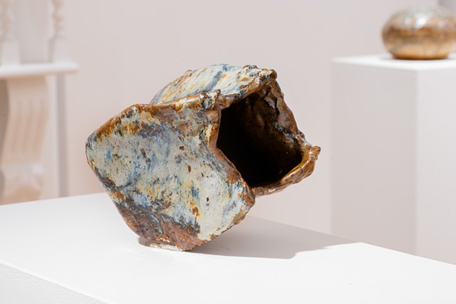 Pebble of the Day #8 (detail) , stoneware clay, glazes, gas fired, $495