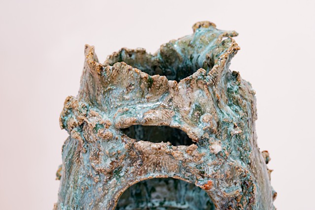Pebble of the Day #3 (detail), stoneware clay, glazes, gas fired $425 AUD (available)
