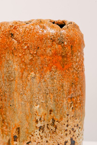 Pebble of the Day #9a (detail), stoneware clay, glazes, gas fired, $425