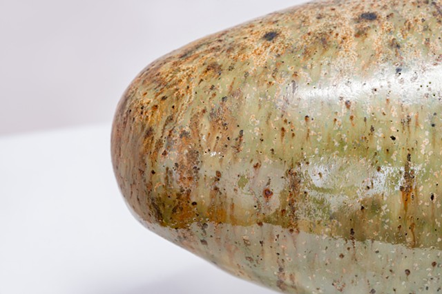 Pebble of the Day #1 (detail), stoneware clay, glazes, gas fired $410 AUD (available)