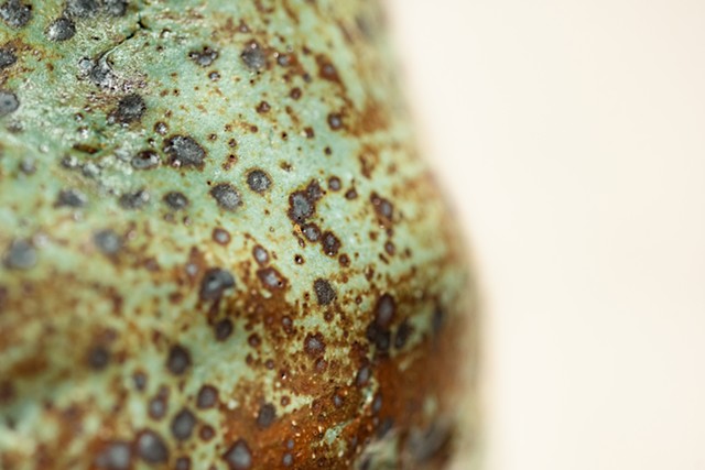 Pebble of the Day #2 (detail), stoneware clay, glazes, gas fired SOLD