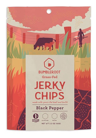 Jerky Chips Package Design 